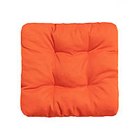 Подушка для стула, кресла, табуретки, садового кресла 30х30х8 мандариновый