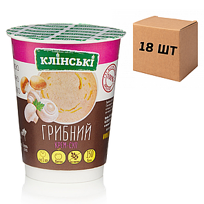 Ящик Крем-Супов Швидкого приготування "Грибний" на 300 мл, 50 г (у ящику 18 шт), фото 2