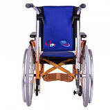 Легка коляска для дітей «ADJ KIDS» OSD-ADJK-M (жовтогаряча), Інвалідна коляска педіатрична, фото 4
