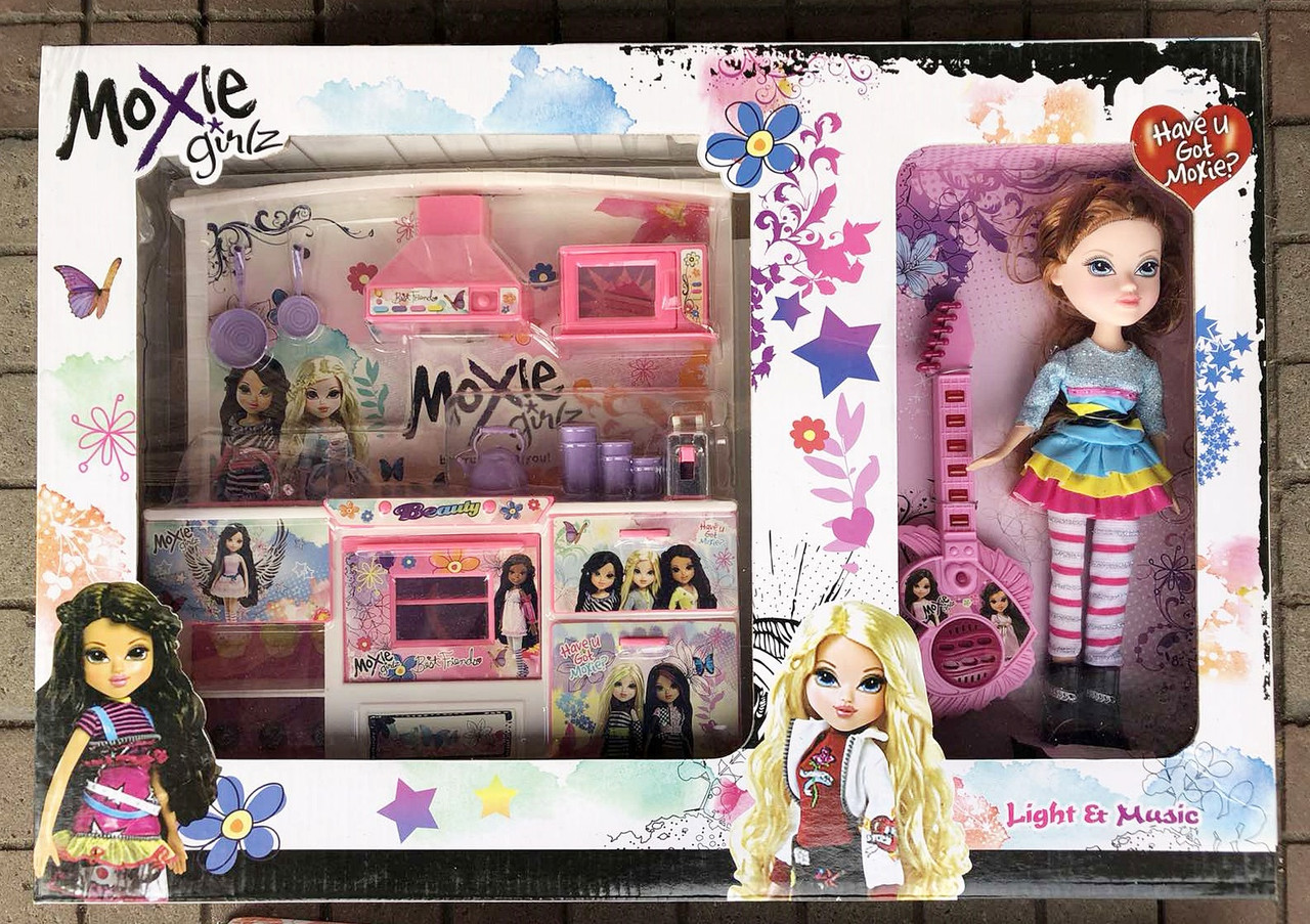 Ігровий набір кухня лялька Moxie girls з гітарой