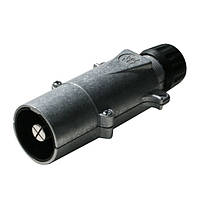 Вилка-штекер на причіп 1 контактна ERICH JAEGER 300А 24V чорна