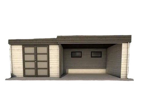 Сучасний сарай, госпблок для дачі з дерева 7,0х4,0 м. від виробника Modern barn - 92