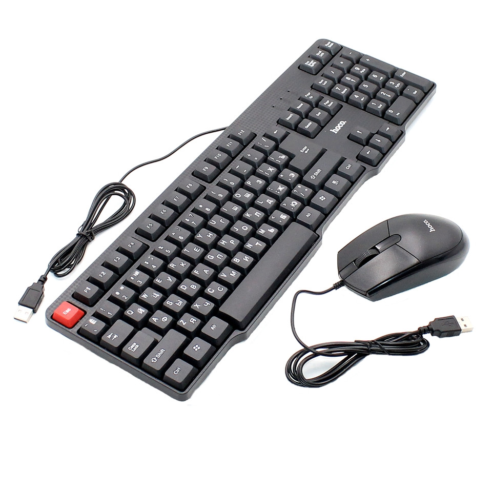 Комплект провідна USB клавіатура та миша для комп'ютера Hoco GM16