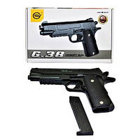 Игрушечный пистолет Galaxy G38 Colt металлический пружинный черный