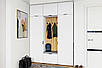 Сучасна стильна вузька шафа пенал C1-50 у маленький передпокій коридор для верхнього одягу та взуття Сан Маріно, фото 7