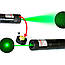 Потужна лазерна указка з ключем, Зелена з насадками Laser pointer YL-303 / Вказівник дальністю до 10 км, фото 4