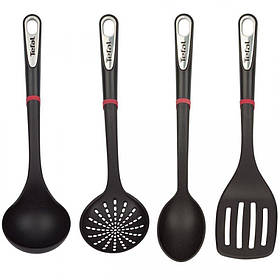 Tefal Набір кухонних аксесуарів Ingenio, 4шт, пластик, чорний