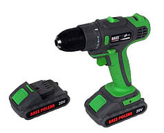 Акумуляторний шуруповерт 20 В, Li-Ion + 2 акумулятори Bass Polska 5301