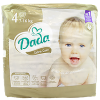 Підгузники розмір 4 Дада Dada extra care (7-16kg) 33szt 4шт/ящ (Код: 00-00013596)