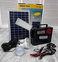 Портативная солнечная станция Silver Toss ST-1980 с мощной солнечной панелью и фонарями