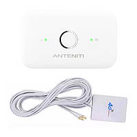 Anteniti E5573 WiFi роутер + міні антена панельна MIMO 7 dBi 2*TS9