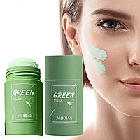 Маска-стік для обличчя з глиною та зеленим чаєм / Глиняна маска для глибокого очищення пор