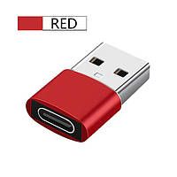 Адаптер для кабеля Type-C на USB Type-A переходник коннектор Red