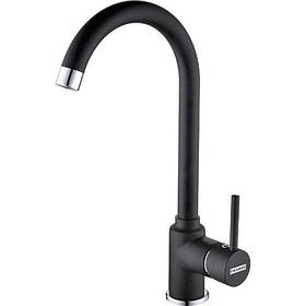 Franke Змішувач для кухні Pola, довж.виливу - 170мм, поворотний, 1важіль, онікс