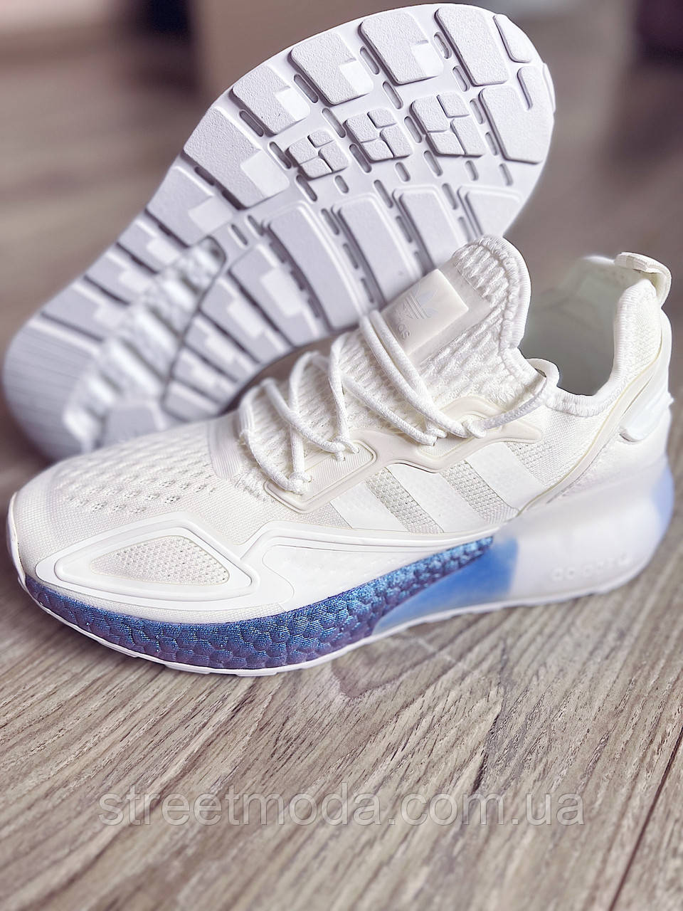 Женские кроссовки для бега Adidas ZX 2K Boost 2.0 Белые: продажа