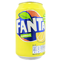 Напій газований лимон Фанта Fanta lemon 330ml 24шт/ящ (Код: 00-00013475)