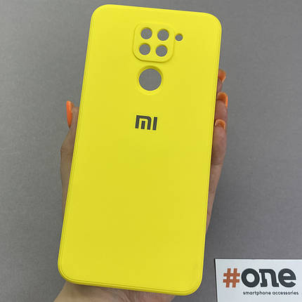 Чохол для Xiaomi Redmi Note 9 матовий з мікрофіброю чохол на телефон сяомі редмі нот 9 жовтий s1q, фото 1