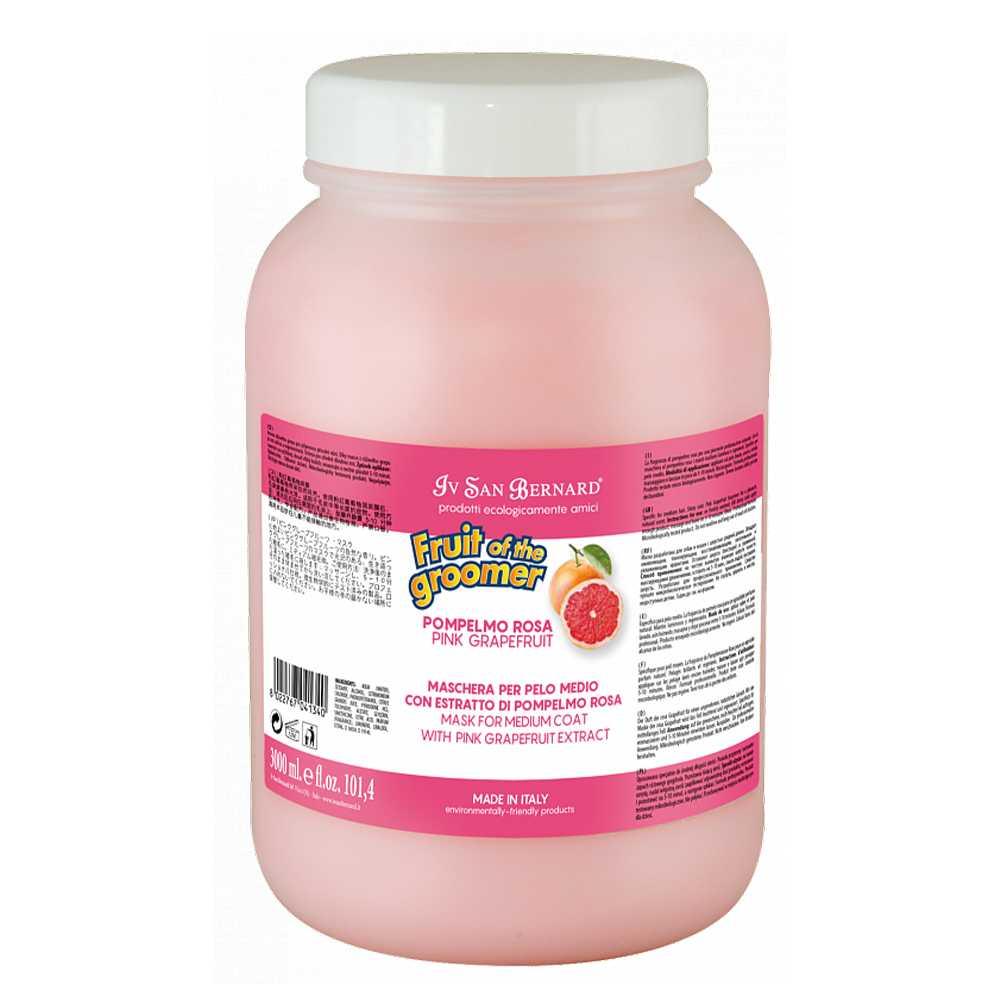 Маска Iv San Bernard для собак , середньої шерсті з грейпфрутом та вітаміном В6 Pink Grapefruit 3л