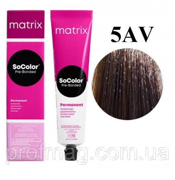 Фарба для волосся 1A Matrix SoColor Pre-Bonded Permanent 90 мл 5AV