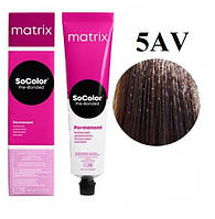 Краска для волос 1A Matrix SoColor Pre-Bonded Permanent 90 мл 5AV