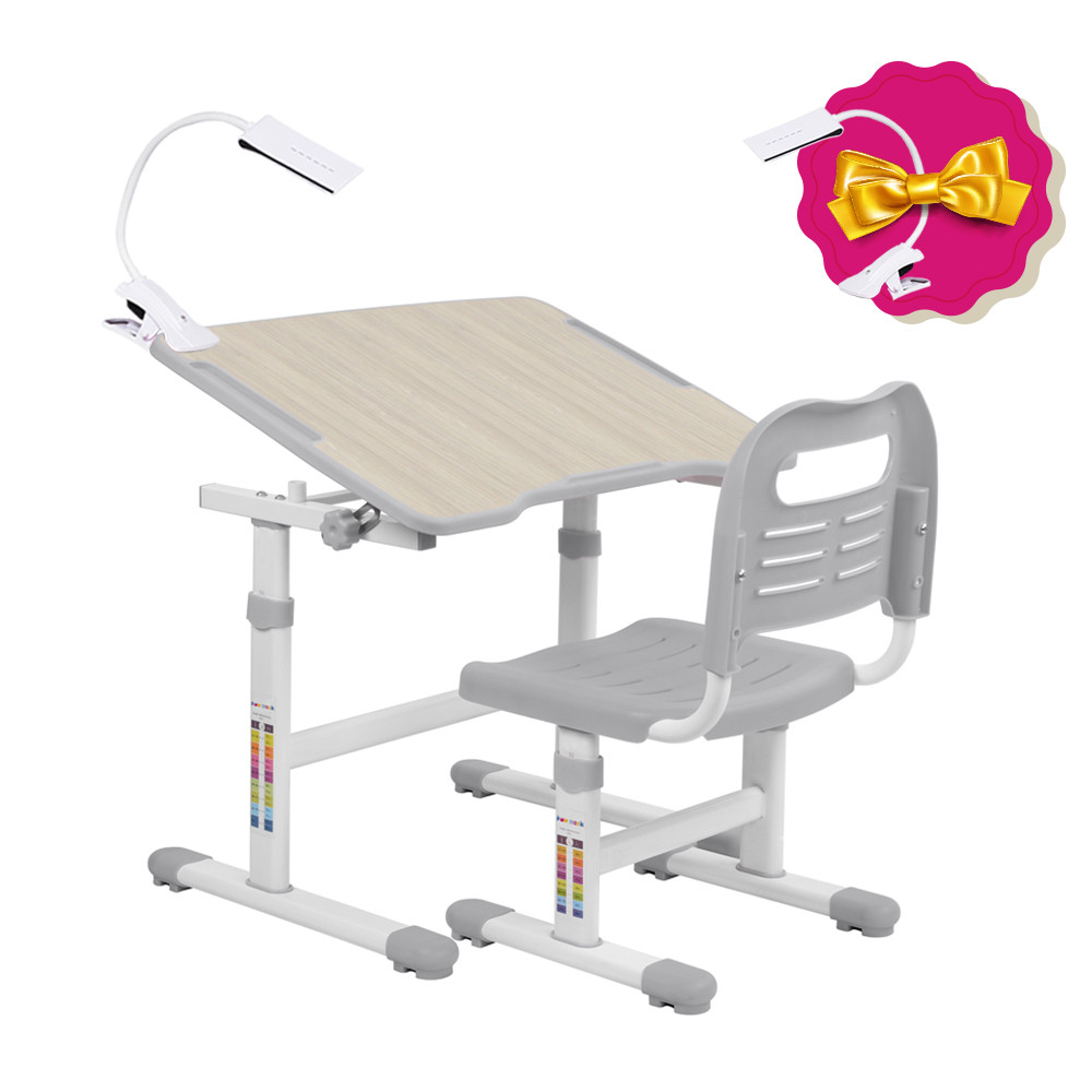 Зростаюча парта трансформер FunDesk Piccolino II Grey, фото 1