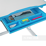 Дитяча парта зі стільчиком FunDesk Cantare Blue+настільна світлодіодна лампа FunDesk L1, фото 5