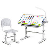 Комплект парта + стілець трансформери Cubby DISA GREY, фото 9