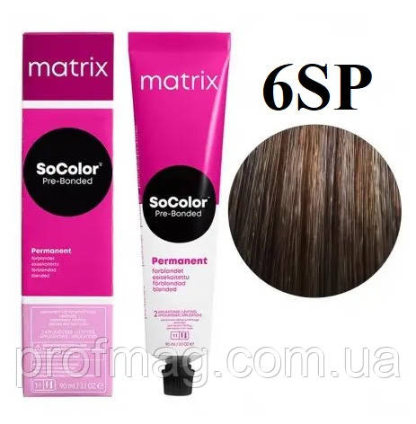 Фарба для волосся 1A Matrix SoColor Pre-Bonded Permanent 90 мл 6SP