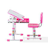 Індивідуальний комплект парта та стілець-трансформери FunDesk Sole Pink, фото 5