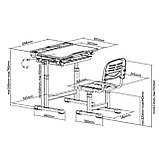 Дитяча парта зі стільчиком FunDesk Cantare Green, фото 2
