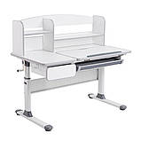 Комплект парта для школярів Cubby Rigu Grey + стілець FunDesk SST3L Grey, фото 2