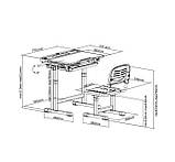 Ергономічний комплект Cubby парта і стілець-трансформери Vanda Blue, фото 2