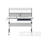 Комплект зростаюча парта для школярів Cubby Nerine Grey + стілець дитячий FunDesk SST2 Pink, фото 2