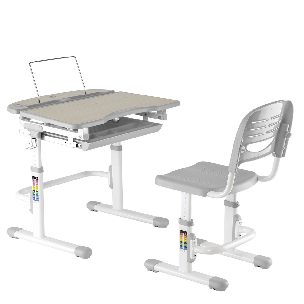 Дитяча парта зі стільчиком FunDesk Sorriso Grey, фото 1