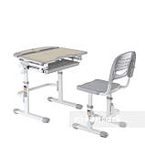Дитяча парта зі стільчиком FunDesk Sorriso Grey, фото 3