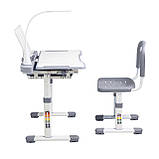 Ергономічний комплект Cubby парта і стілець-трансформери Vanda Grey, фото 6