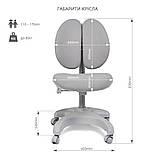 Дитяче ергономічне крісло FunDesk Solerte Grey, фото 8