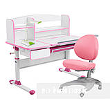 Комплект для принцеси 👸 парта Cubby Rimu Pink + ергономічне крісло FunDesk Cielo Pink, фото 4
