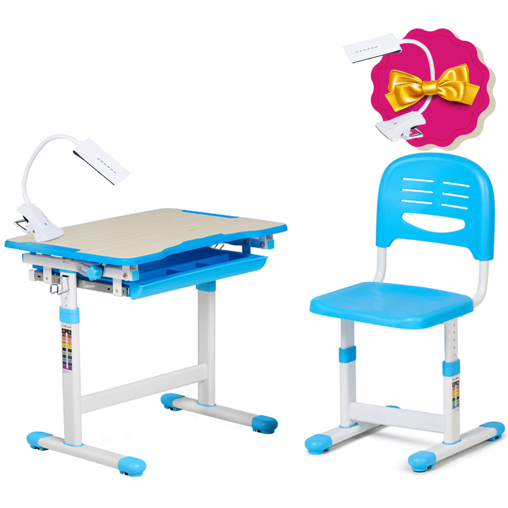 Дитяча парта зі стільчиком FunDesk Piccolino Blue, фото 1