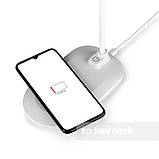 Лампа настільна світлодіодна з функцією бездротової зарядки Fundesk LC6 White, фото 3