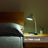 Лампа настільна світлодіодна з функцією бездротової зарядки Fundesk LC6 White, фото 7