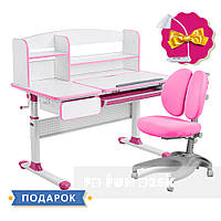 Комплект для принцеси 👸 парта Cubby Rimu Pink + ергономічне крісло FunDesk Solerte Pink