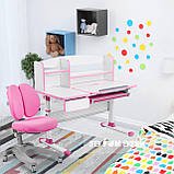 Комплект для принцеси 👸 парта Cubby Rimu Pink + ергономічне крісло FunDesk Solerte Pink, фото 7