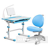 Комплект зростаюча парта Cubby Fressia Blue + дитяче ергономічне крісло FunDesk Cielo Blue, фото 3