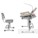 Гуртова парта + стільчик для школяра Fundesk Lavoro Grey, фото 3