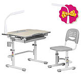 Гуртова парта + стільчик для школяра Fundesk Lavoro Grey, фото 7