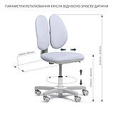 Комплект для школяра парта Fundesk Colore Grey + крісло Fundesk Mente Grey, фото 9
