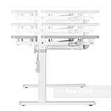 Комплект для школяра парта Fundesk Colore Grey + крісло Fundesk Mente Grey, фото 6