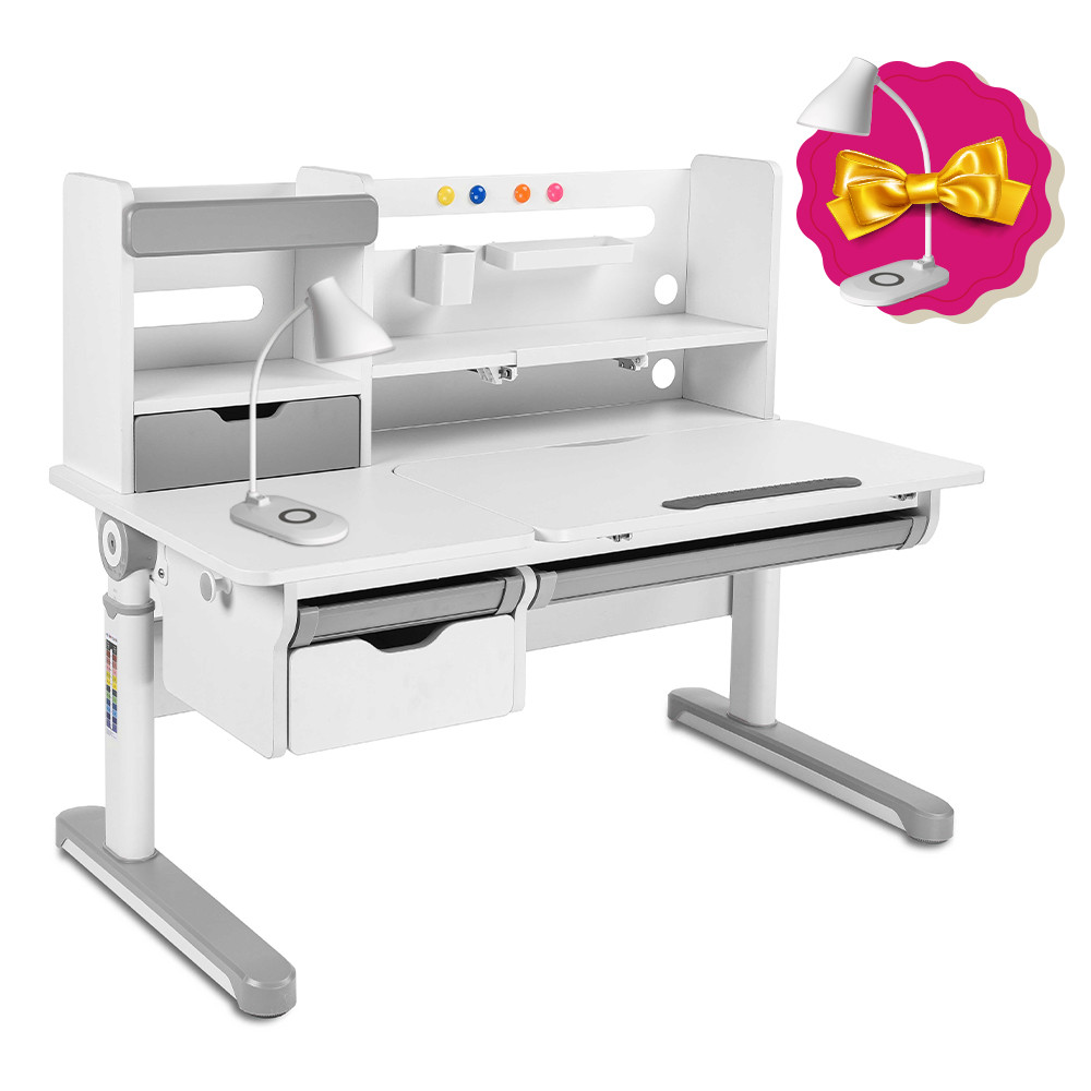 Парта растишка для школяра FunDesk Pensare Grey, фото 1