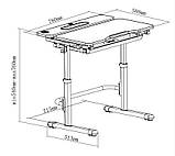 Комплект зростаюча парта Cubby Fressia Grey + ергономічне крісло Fundesk Mente Grey, фото 5